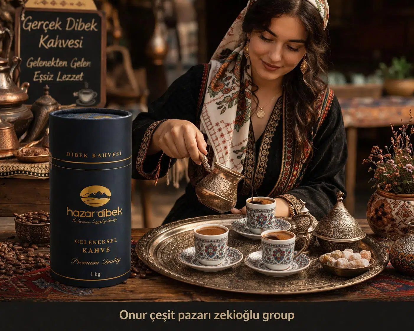 Hazar Dibek Kahvesi 1 Kg Geleneksel Taş Dibek Öğütme