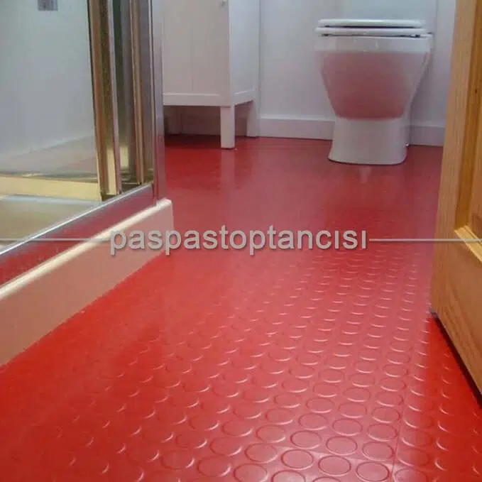 PARALI DESEN 110cm x 100 cm OTO ZEMİN KAPLAMA-YER DÖŞEMESİ KIRMIZI