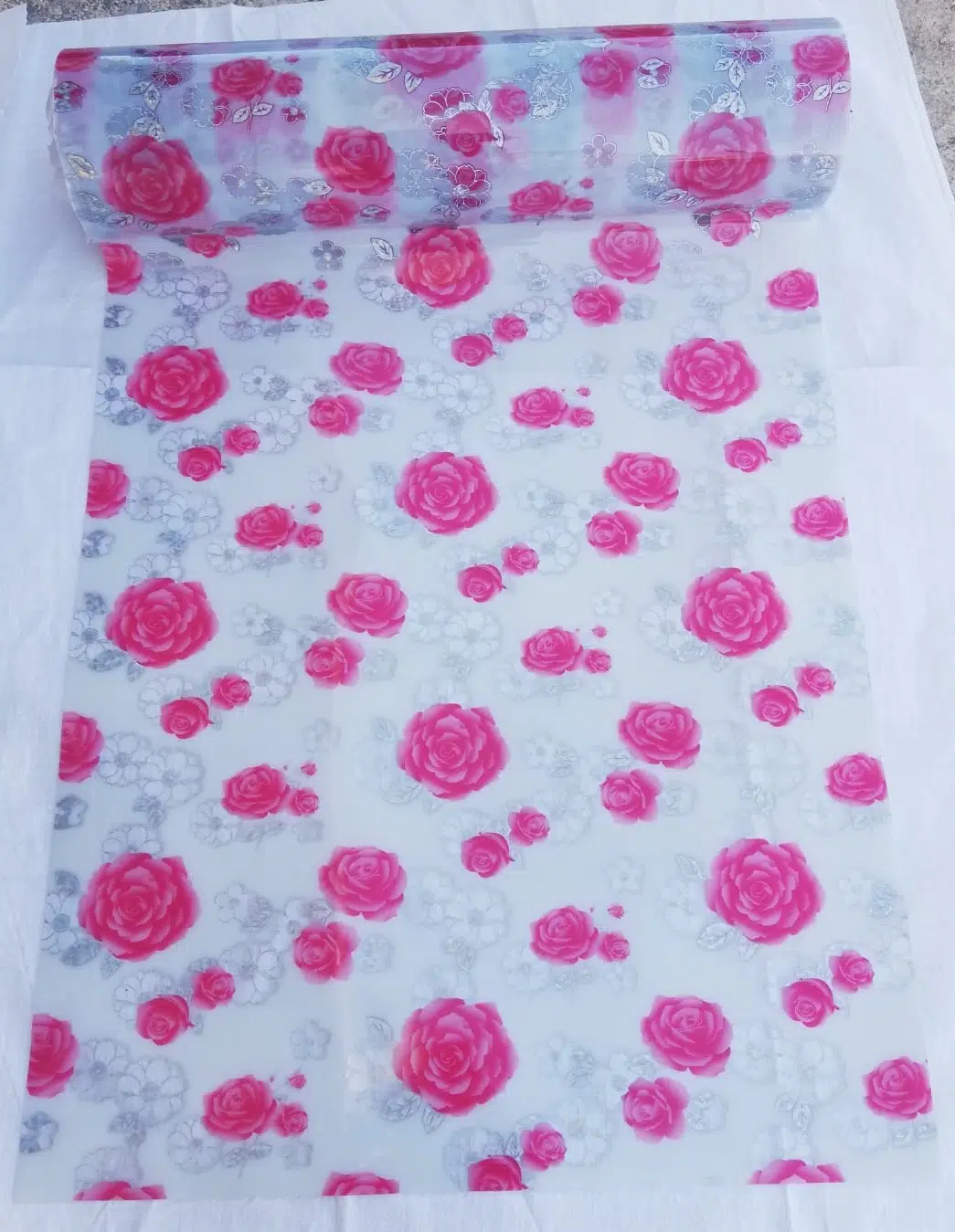 ŞEFFAF DESENLİ 80cm x 110cm MASA ÖRTÜSÜ 1.7mm KALIN PVC KAYMAZ MASA ÖRTÜSÜ