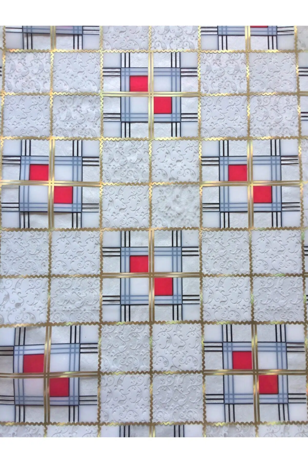 ŞEFFAF DESENLİ MASA ÖRTÜSÜ 1,4 mm 80 cm X 160 CM