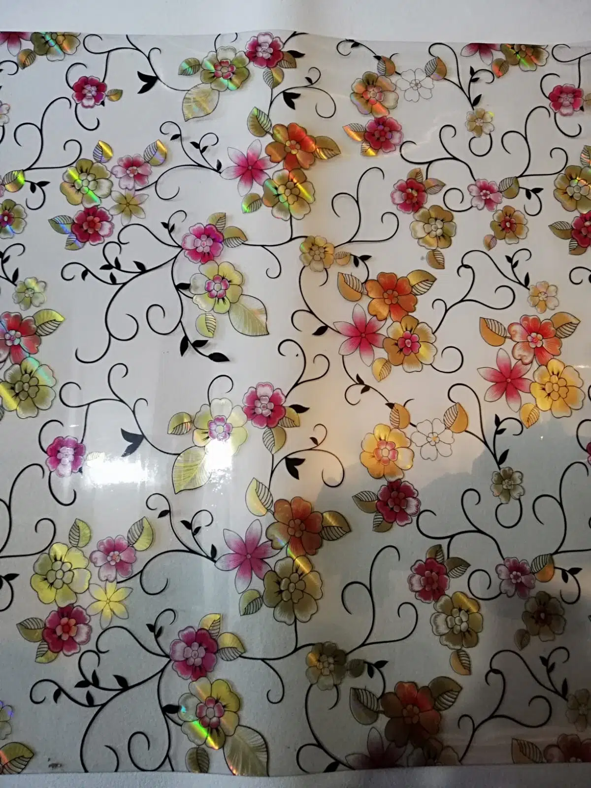 ŞEFFAF MASA ÖRTÜSÜ 1,4 mm 80 cm x 110 Kalın DESENLİ Pvc Kaymaz Masa Örtüsü Koruyucu 80 CM X 110 CM