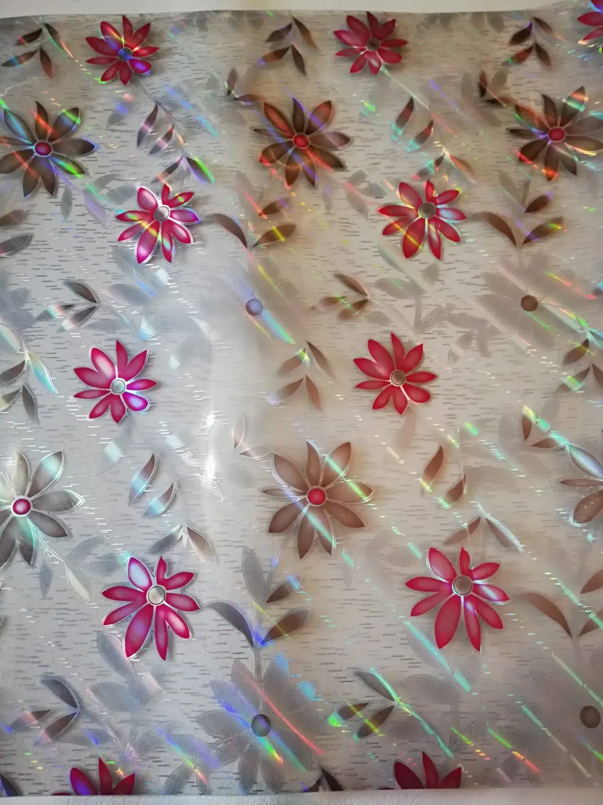 ŞEFFAF MASA ÖRTÜSÜ 1,7 mm 80 cm x 150 cm Kalın DESENLİ Pvc Kaymaz Masa Örtüsü Koruyucu TEK ÇİÇEK